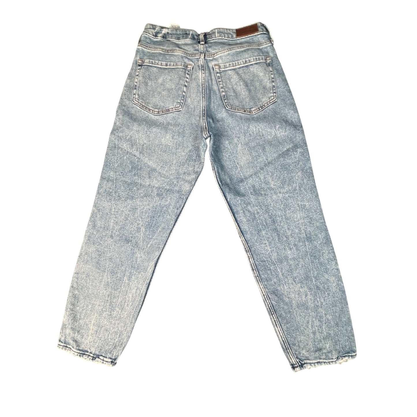 Hollister Womens Ultra High-Rise Mom Jeans Size 5S Light Wash Denim Casual Style - Voodoo Jewelers
