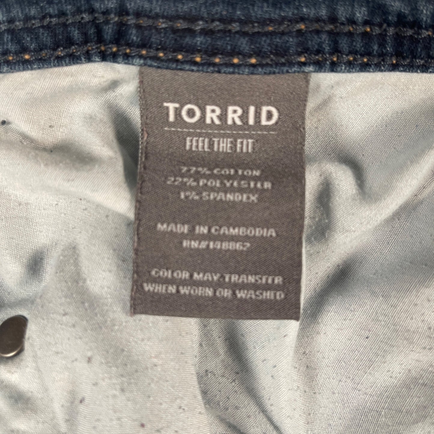 Women's Blue Jeans Size 24R 44x32 Wide Leg Flare Denim Blue Comfortable Fit - Voodoo Jewelers