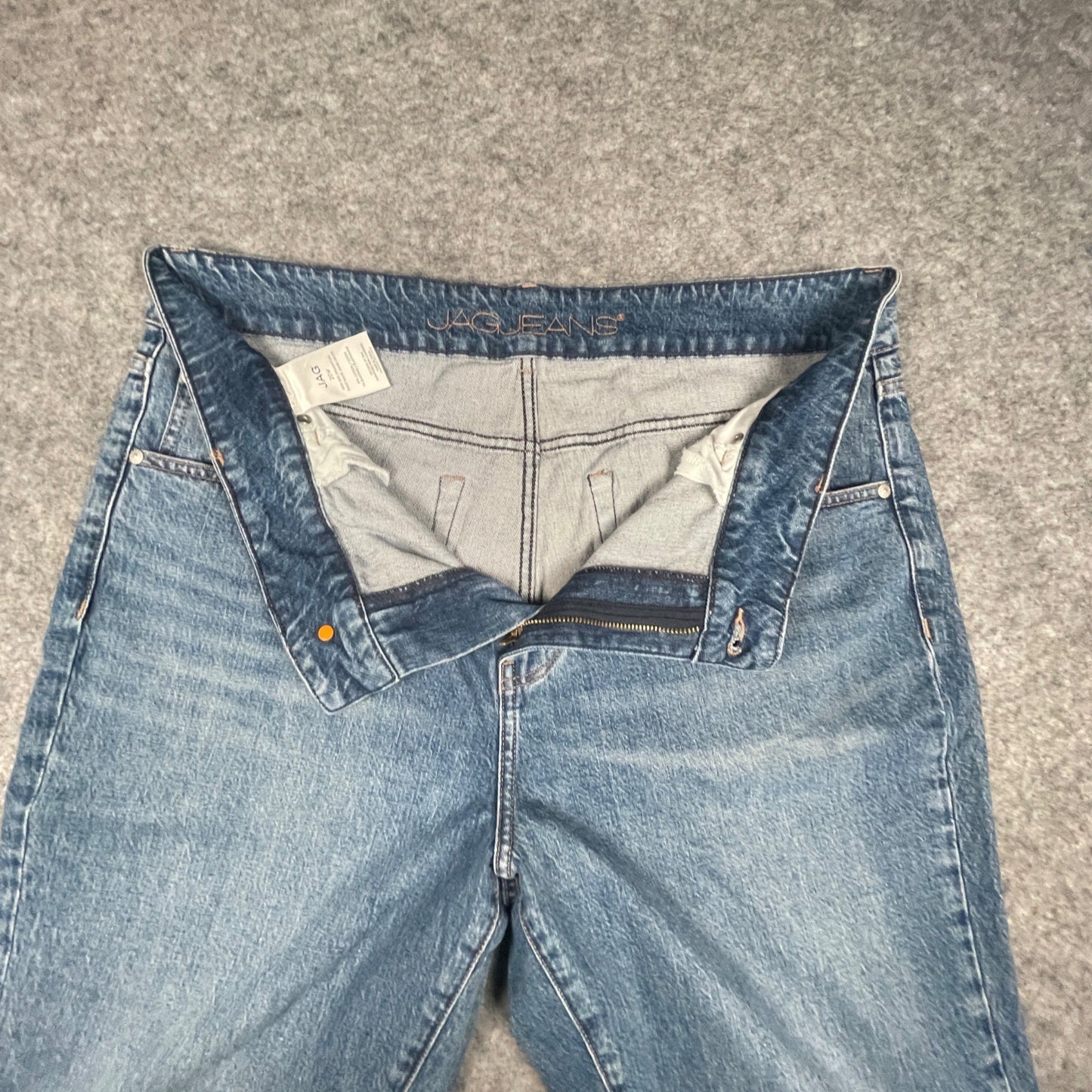 Jag Womens High Rise Straight Leg Jeans Size 20W Classic Blue Denim - Voodoo Jewelers