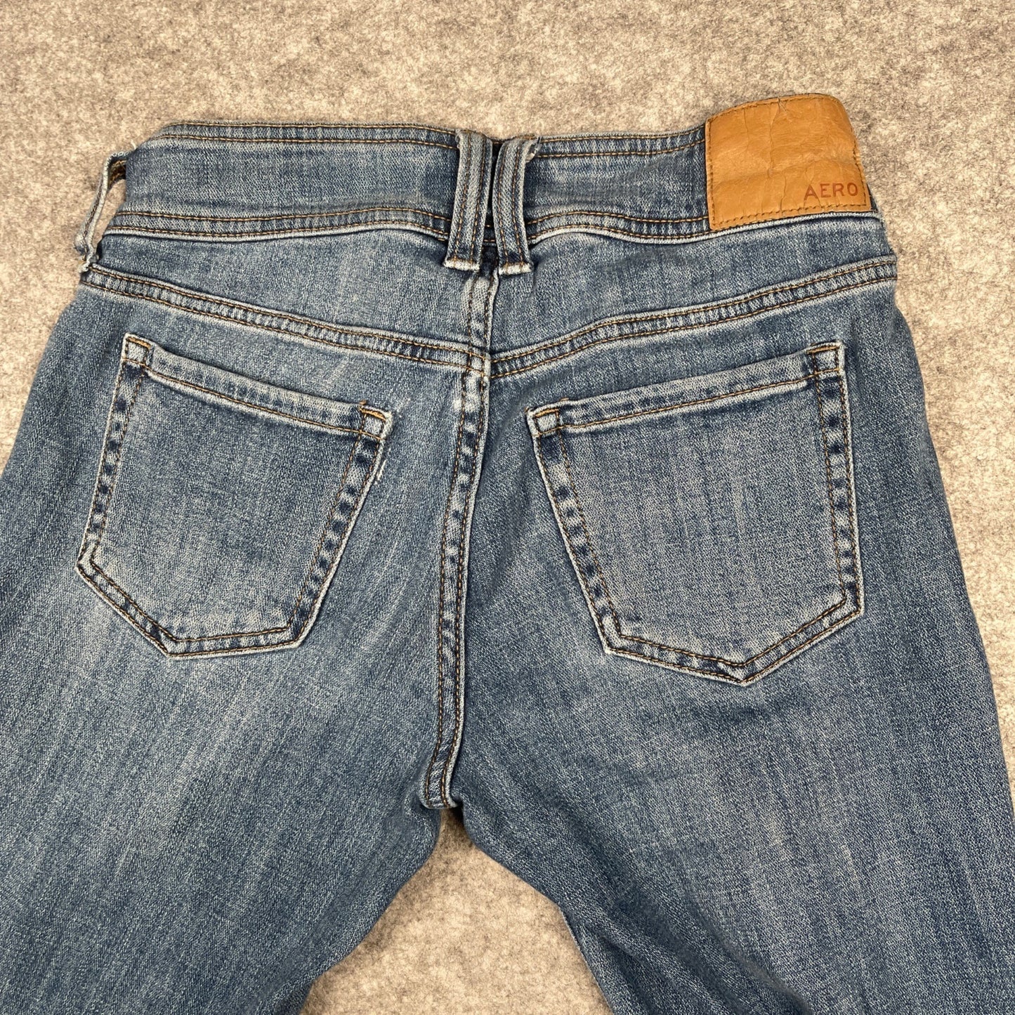 Aeropostale Womens Low Rise Flare Jeans 00 Reg Comfortable Stylish Denim - Voodoo Jewelers