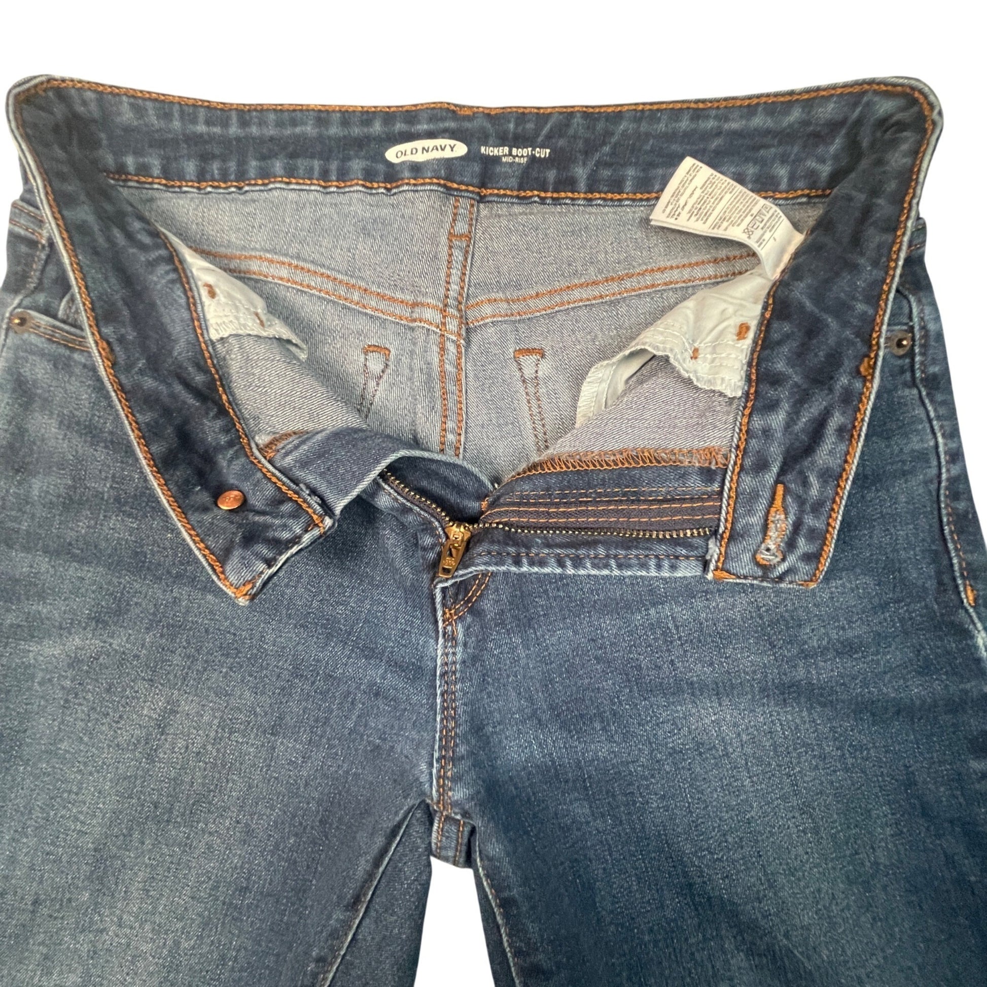 Old Navy Women's Boot-Cut Jeans Size 6 Dark Blue Classic & Comfortable - Voodoo Jewelers