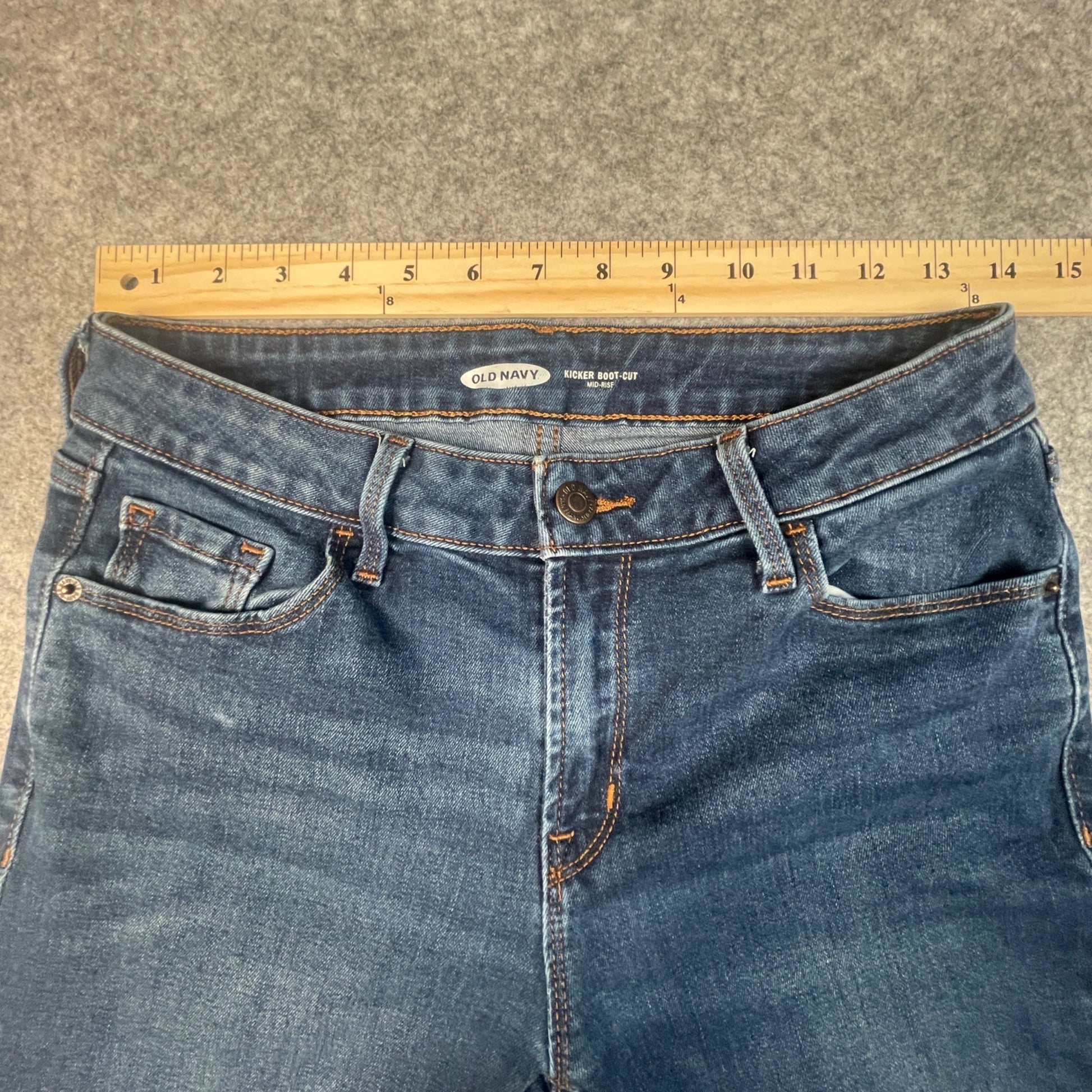 Old Navy Women's Boot-Cut Jeans Size 6 Dark Blue Classic & Comfortable - Voodoo Jewelers