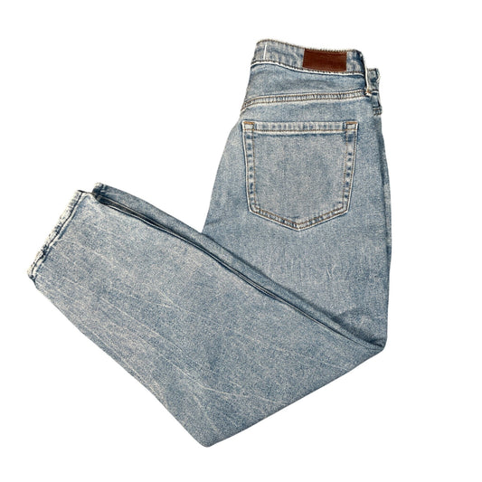 Hollister Womens Ultra High-Rise Mom Jeans Size 5S Light Wash Denim Casual Style - Voodoo Jewelers