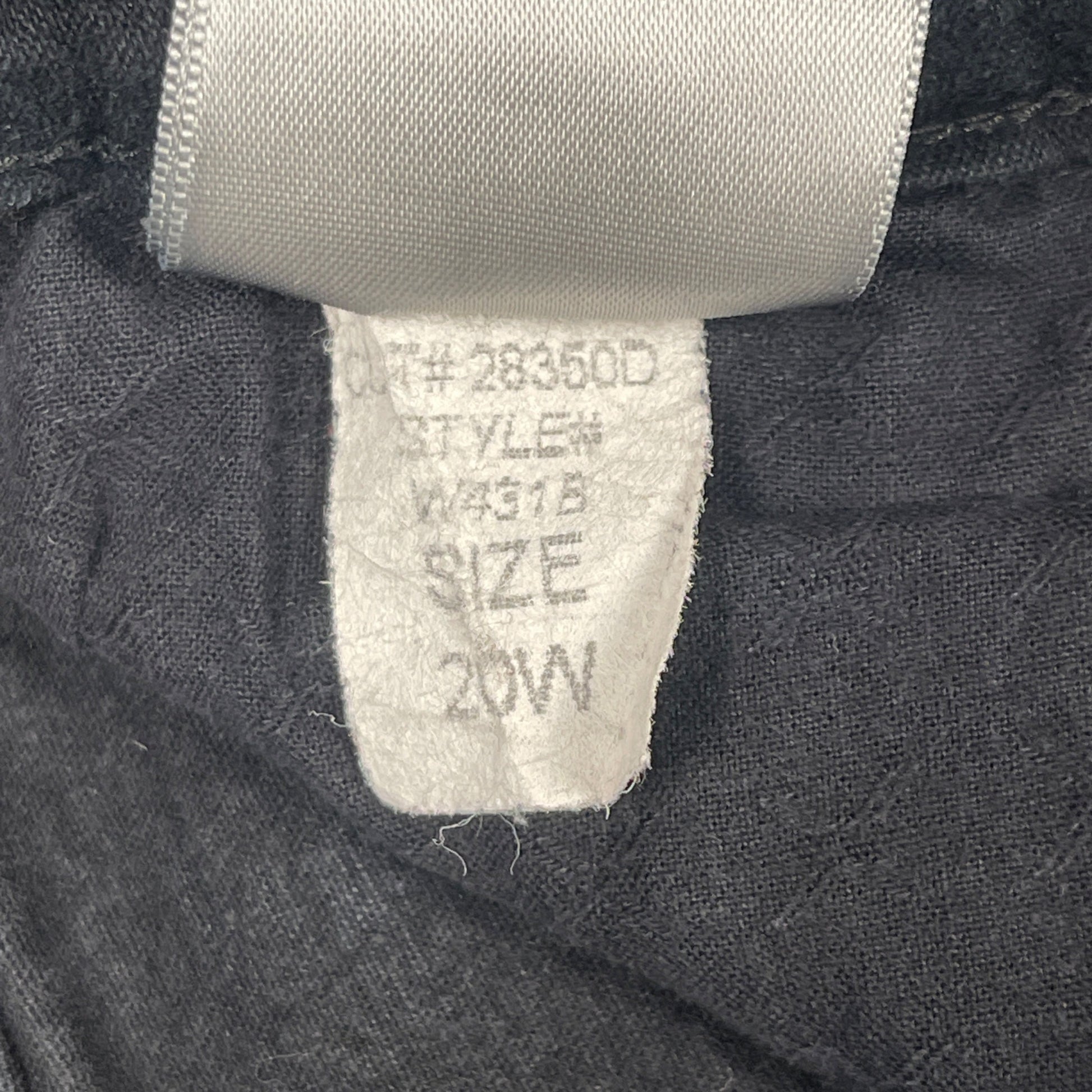 Women's Jeans 20W Not Your Daughters Jeans Casual Black Denim Straight Leg Jeans - Voodoo Jewelers
