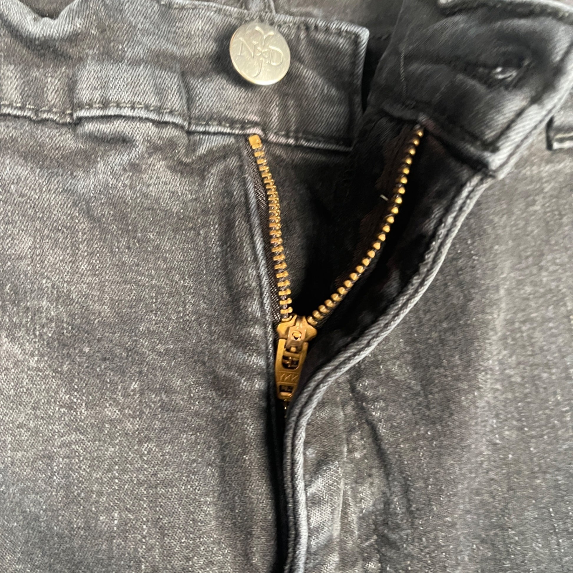 Women's Jeans 20W Not Your Daughters Jeans Casual Black Denim Straight Leg Jeans - Voodoo Jewelers