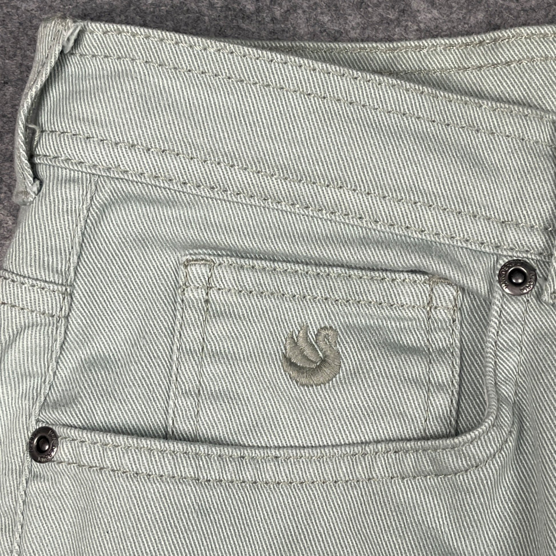 Gloria Vanderbilt Womens Jeans Size 12 Mint Green Casual Relaxed Fit Denim - Voodoo Jewelers
