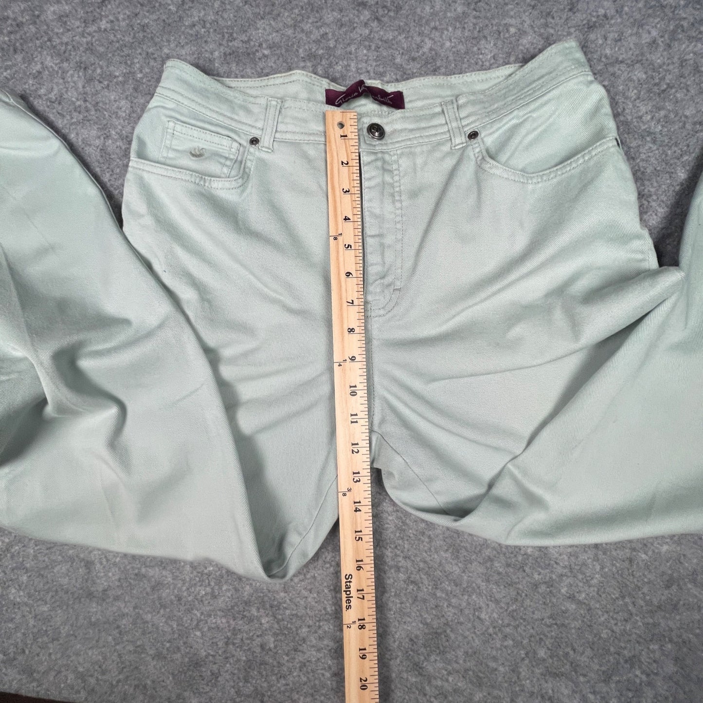 Gloria Vanderbilt Womens Jeans Size 12 Mint Green Casual Relaxed Fit Denim - Voodoo Jewelers