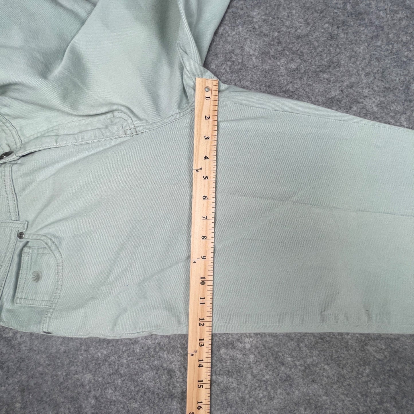 Gloria Vanderbilt Womens Jeans Size 12 Mint Green Casual Relaxed Fit Denim - Voodoo Jewelers