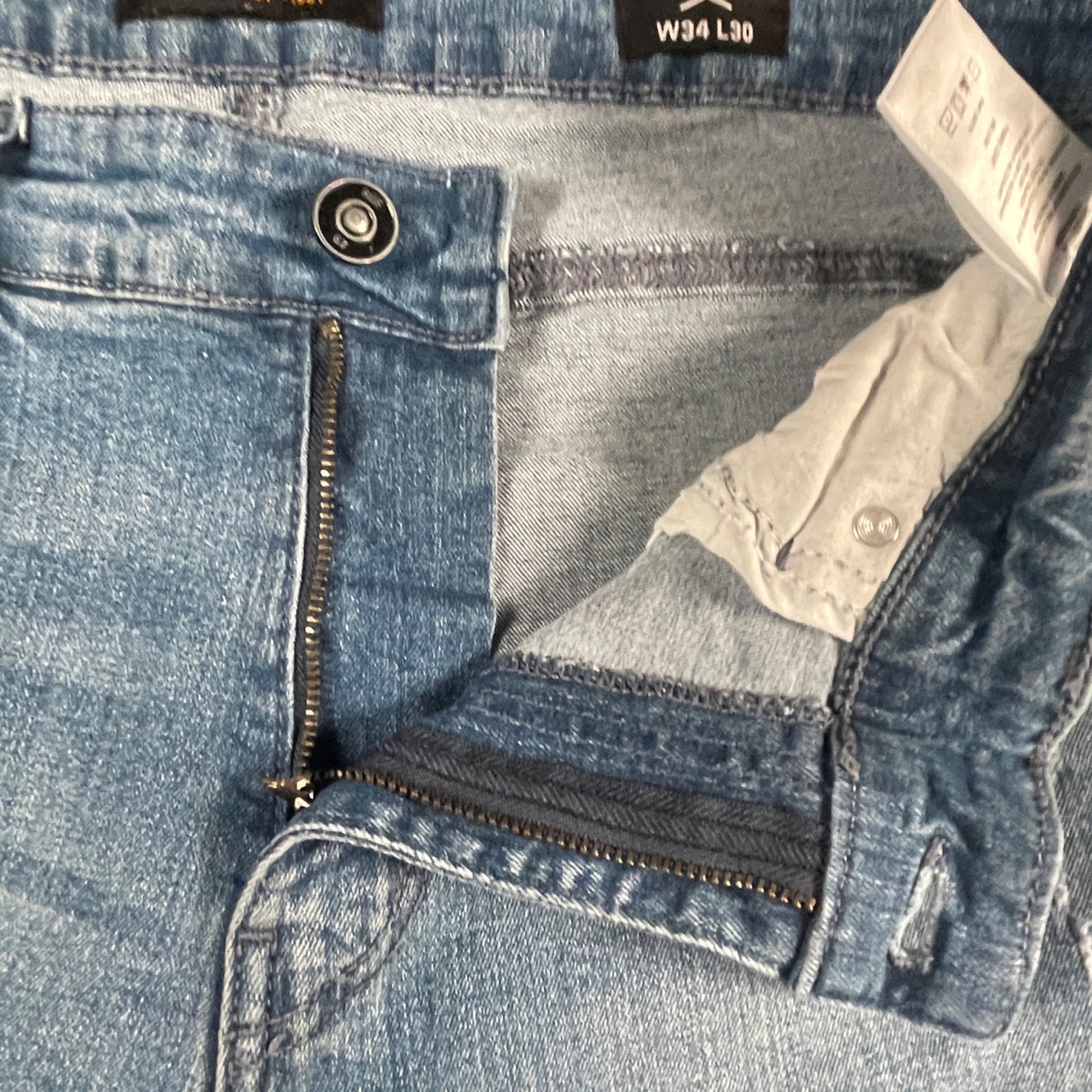 Jeans Size 34x30 Ring Of Fire Men's Slim Fit Distressed Blue Denim - Voodoo Jewelers