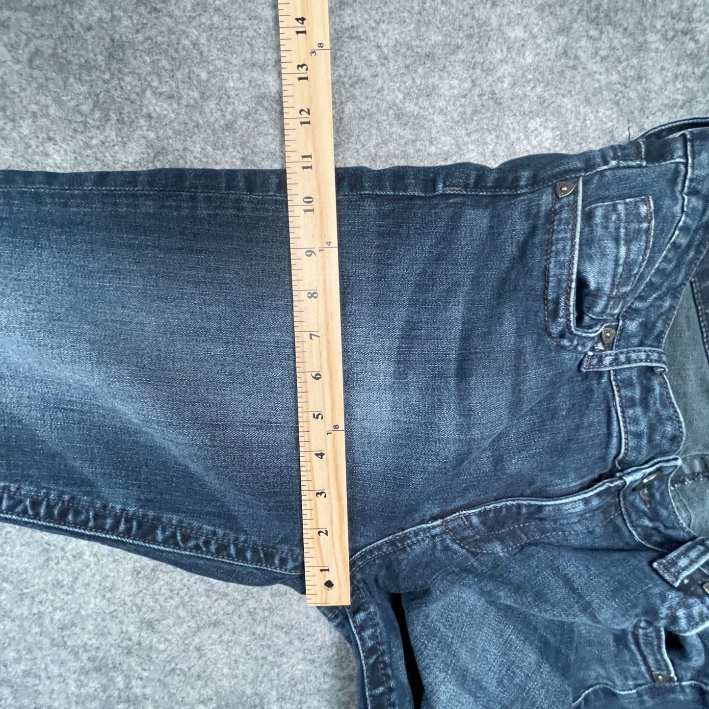 Kut from the Kloth Women's Jeans Size 10S Straight Leg Stretch Blue High Rise - Voodoo Jewelers