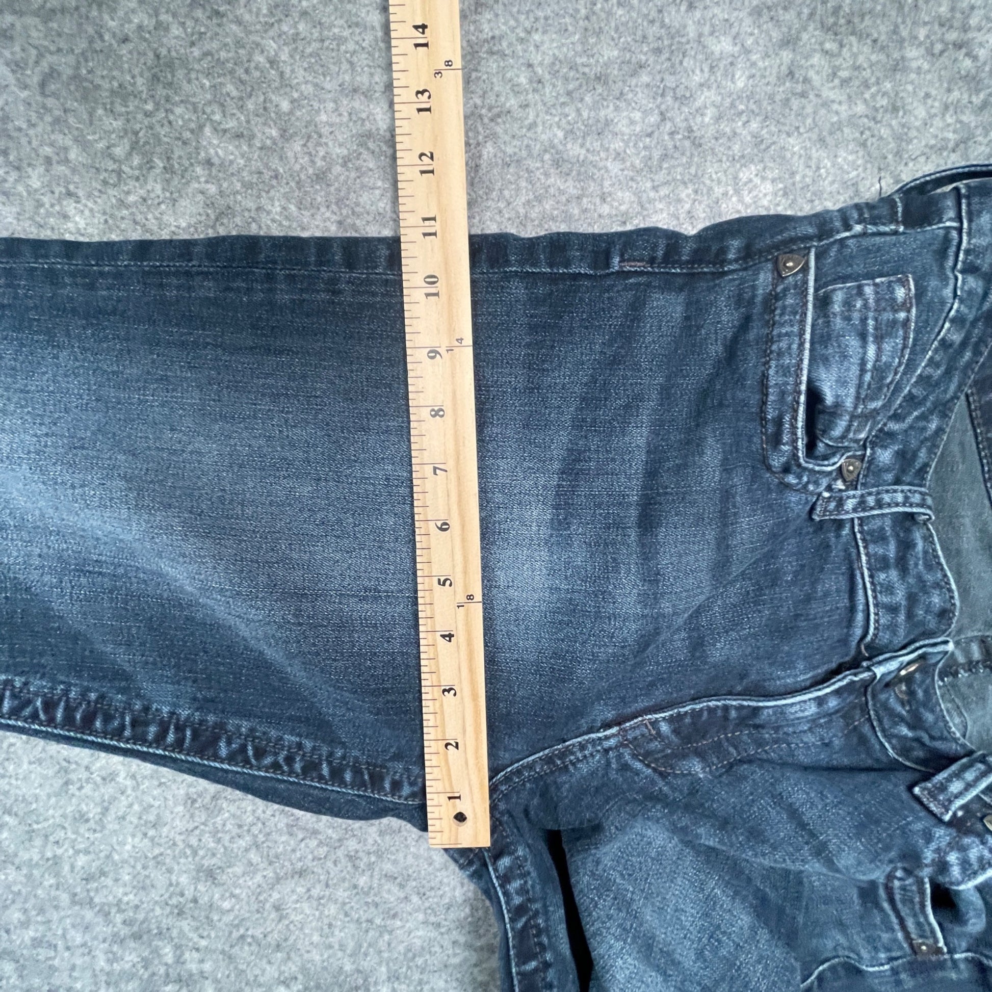 Kut from the Kloth Women's Jeans Size 10S Straight Leg Stretch Blue High Rise - Voodoo Jewelers