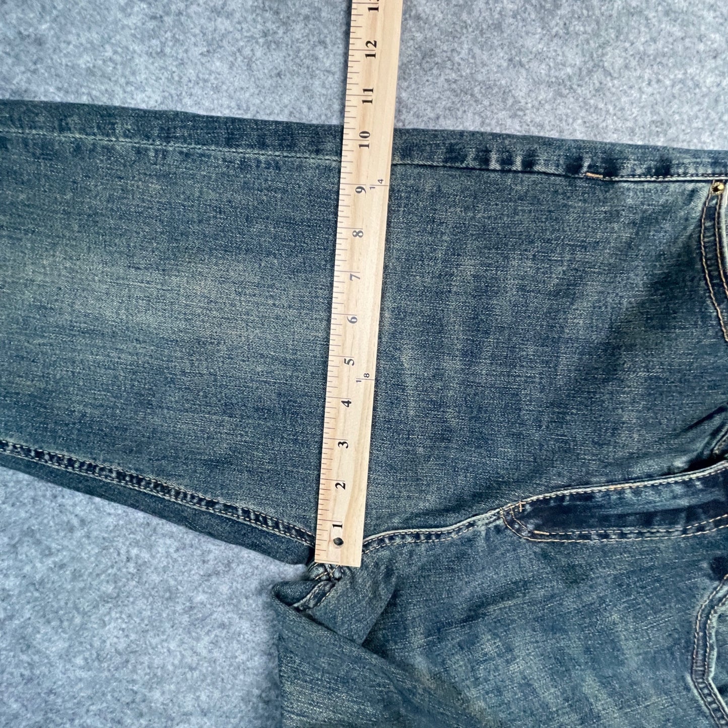 Chic Denim Jeans Women's Size 11 Elastic Waistband Distressed Style Blue Casual - Voodoo Jewelers