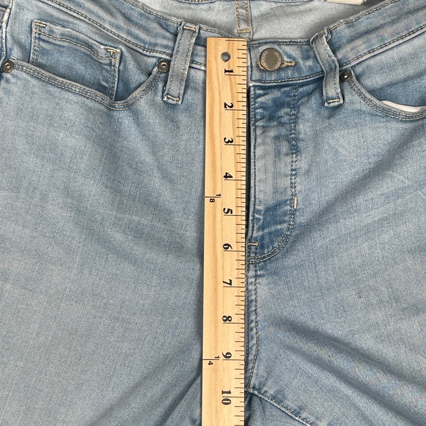 Banana Republic Womens Mid-Rise Skinny Jeans Size 30P Light Wash Denim - Voodoo Jewelers