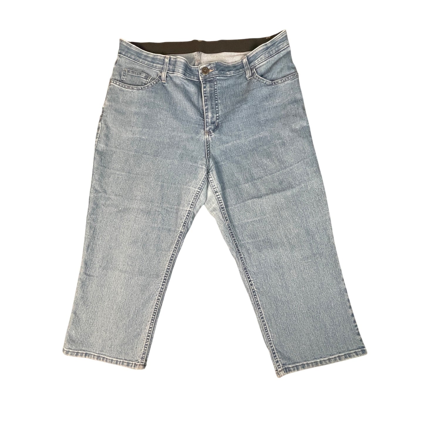 Riders By Lee Womens Indigo Jeans Size 18W Relaxed Fit Light Blue Denim - Voodoo Jewelers