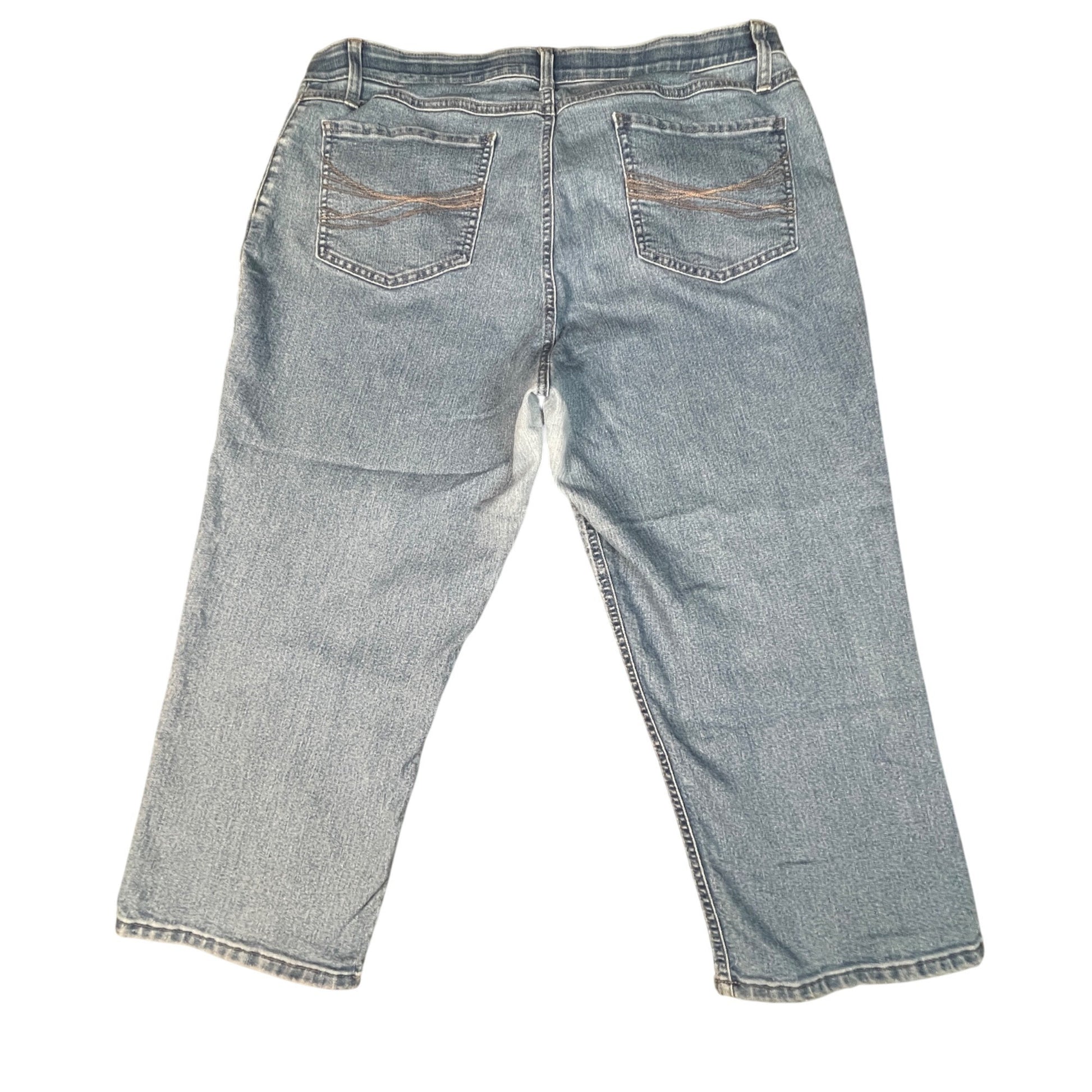 Riders By Lee Womens Indigo Jeans Size 18W Relaxed Fit Light Blue Denim - Voodoo Jewelers