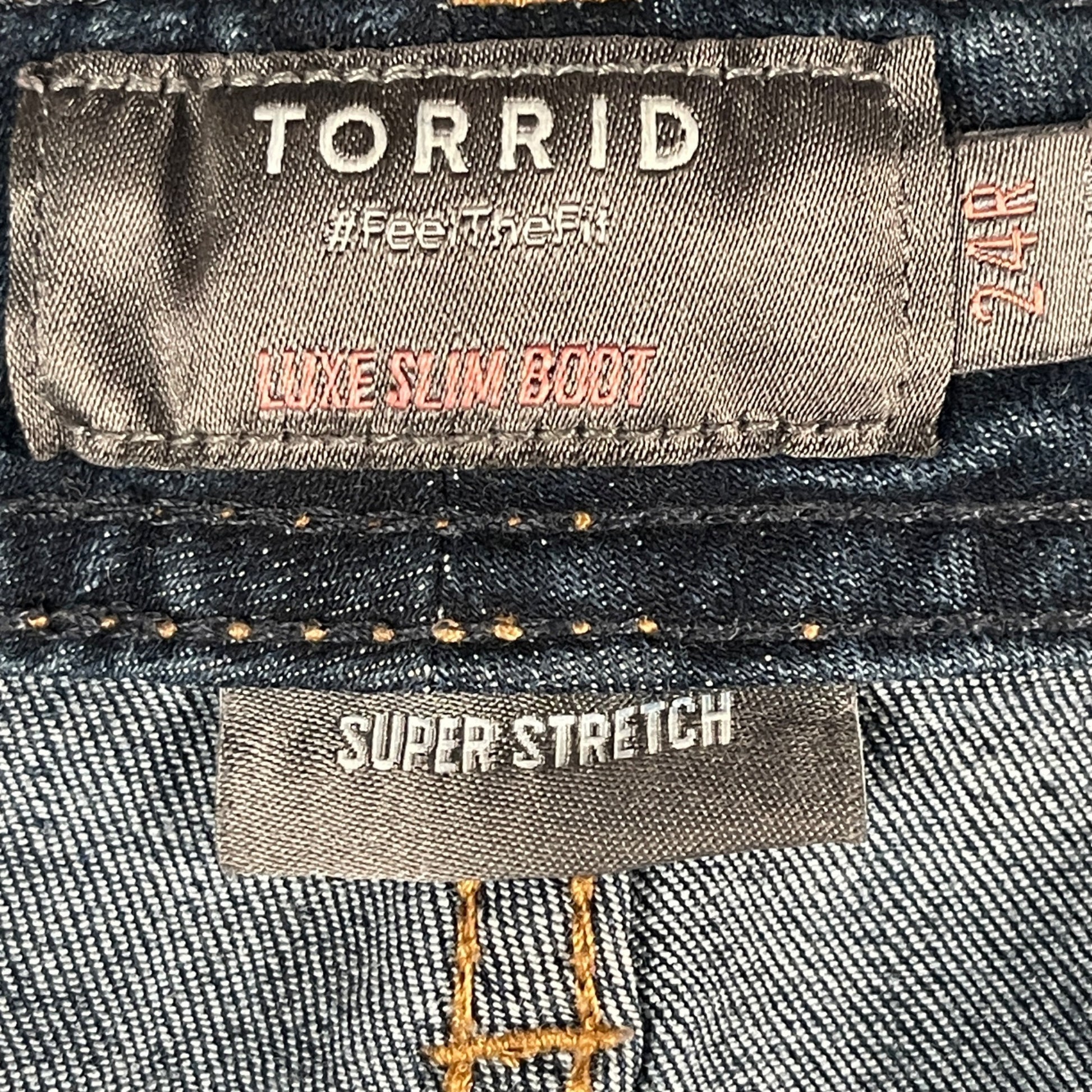 Women's Blue Jeans Size 24R 44x32 Wide Leg Flare Denim Blue Comfortable Fit - Voodoo Jewelers