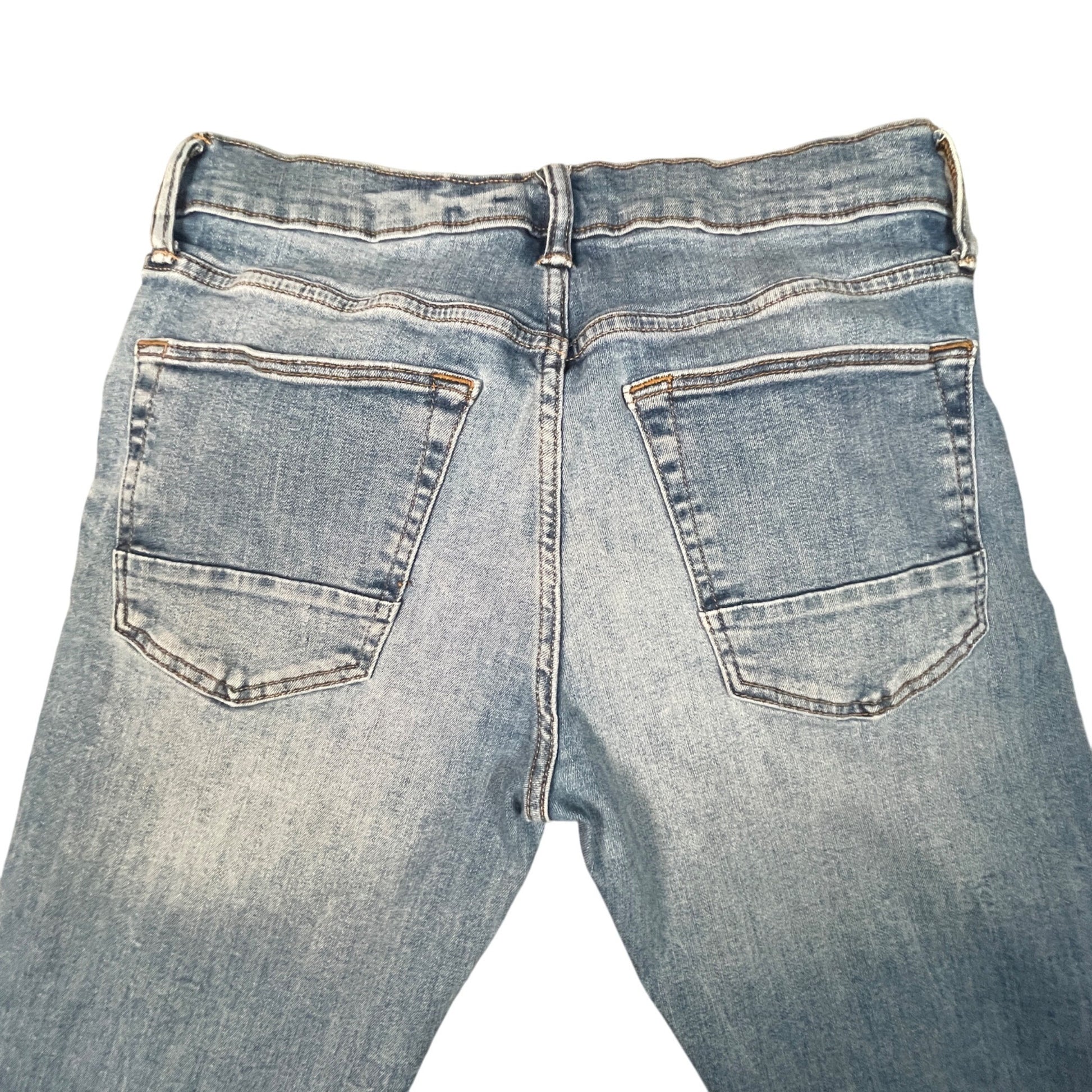 Arizona Skinny Jeans Mens Size 32x32 Distressed Blue Denim Comfortable Fit - Voodoo Jewelers