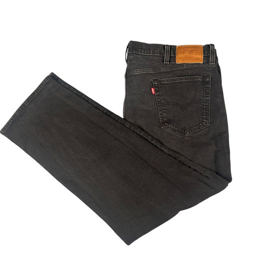 Used Levi’s 505 Mens Black Denim Jeans Size 34x30 Classic Straight Fit Casual Comfort - Voodoo Jewelers