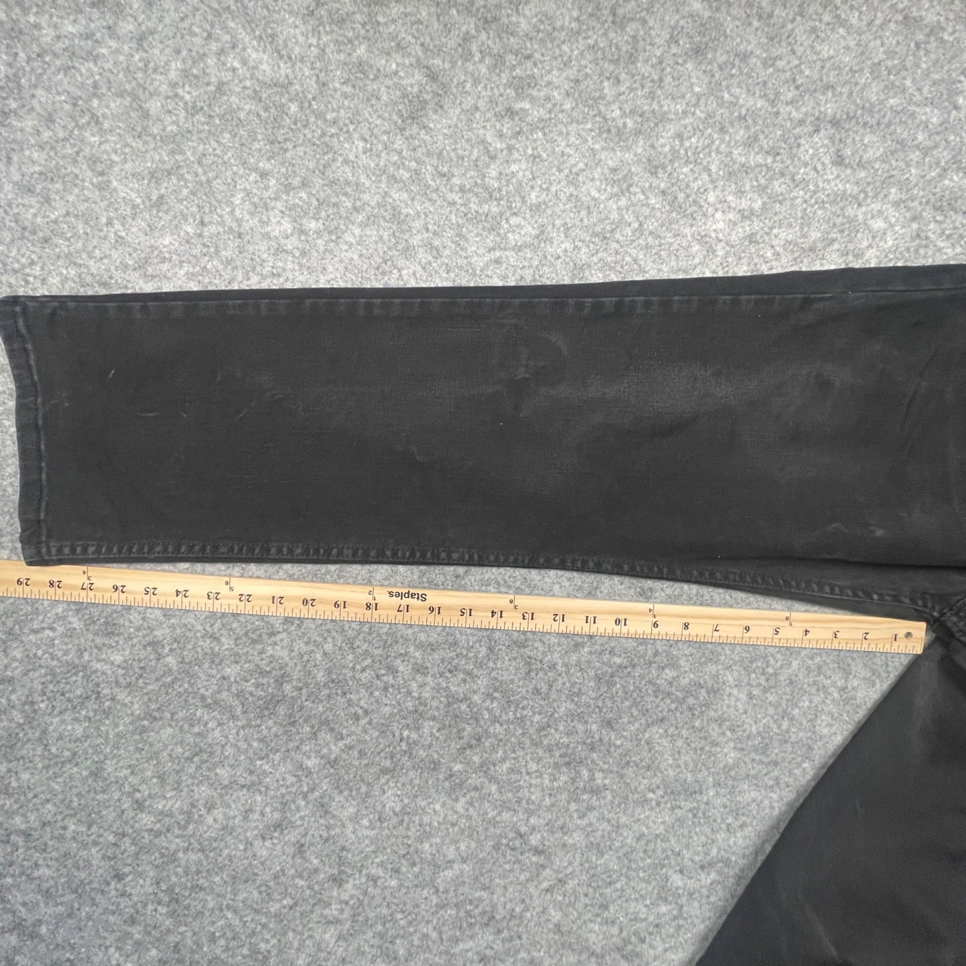 Levis Mens 514 Straight Fit Jeans 38x30 Black Denim Casual Wear - Voodoo Jewelers