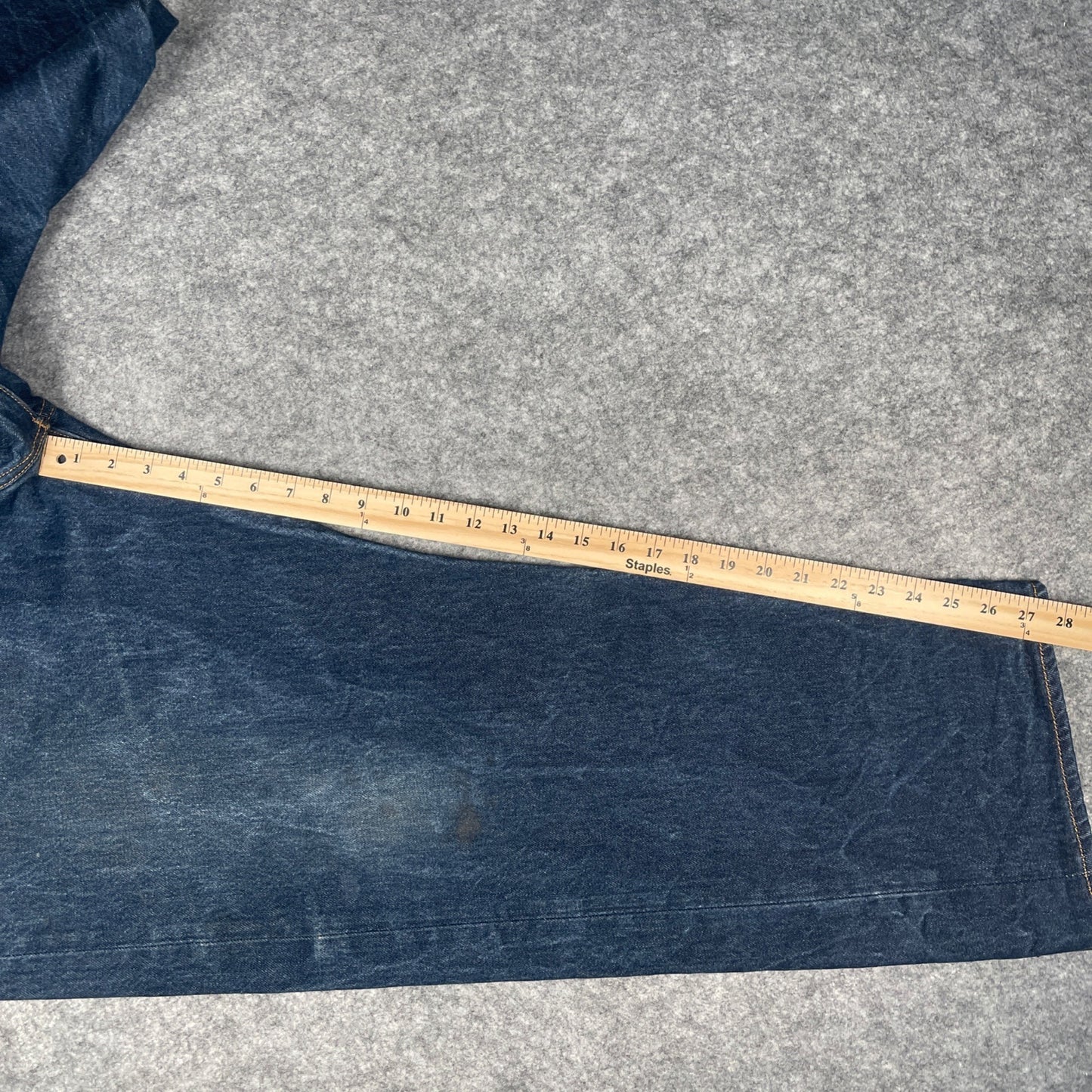 Levi's Men's 501 Straight Leg Jeans W46 L30 Classic Button Fly Denim Blue - Voodoo Jewelers