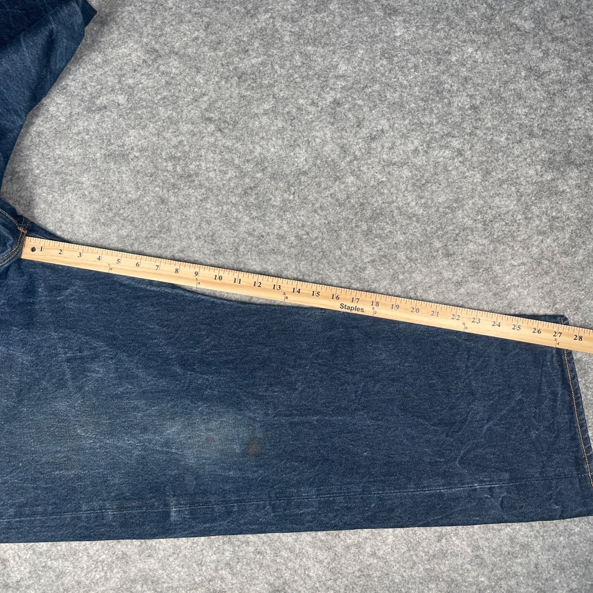 Levi's Men's 501 Straight Leg Jeans W46 L30 Classic Button Fly Denim Blue - Voodoo Jewelers