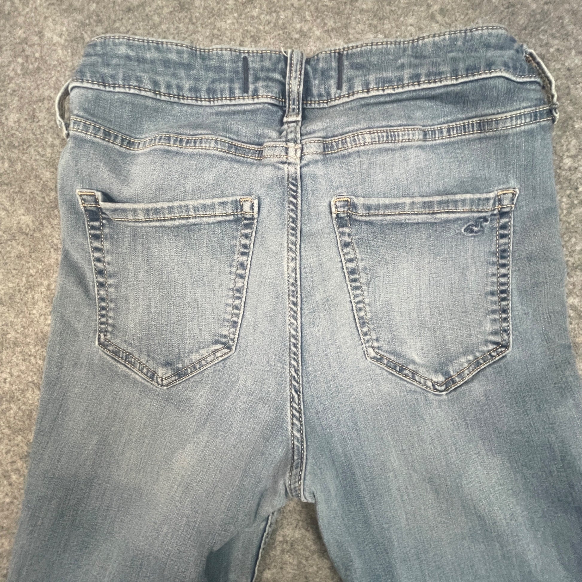 Hollister High-Rise Jean Leggings Womens Size 12R Stretch Light Wash Blue - Voodoo Jewelers