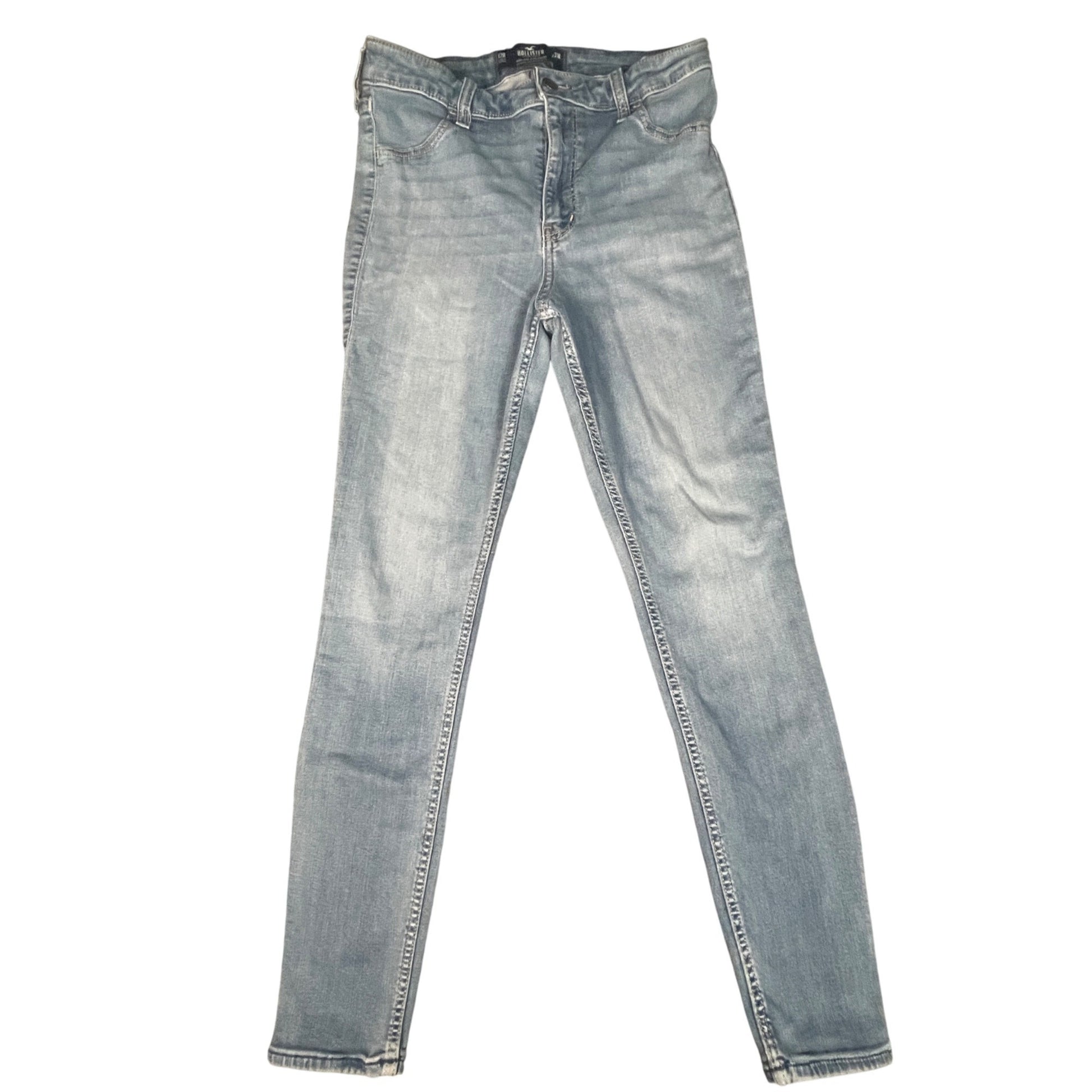 Hollister High-Rise Jean Leggings Womens Size 12R Stretch Light Wash Blue - Voodoo Jewelers