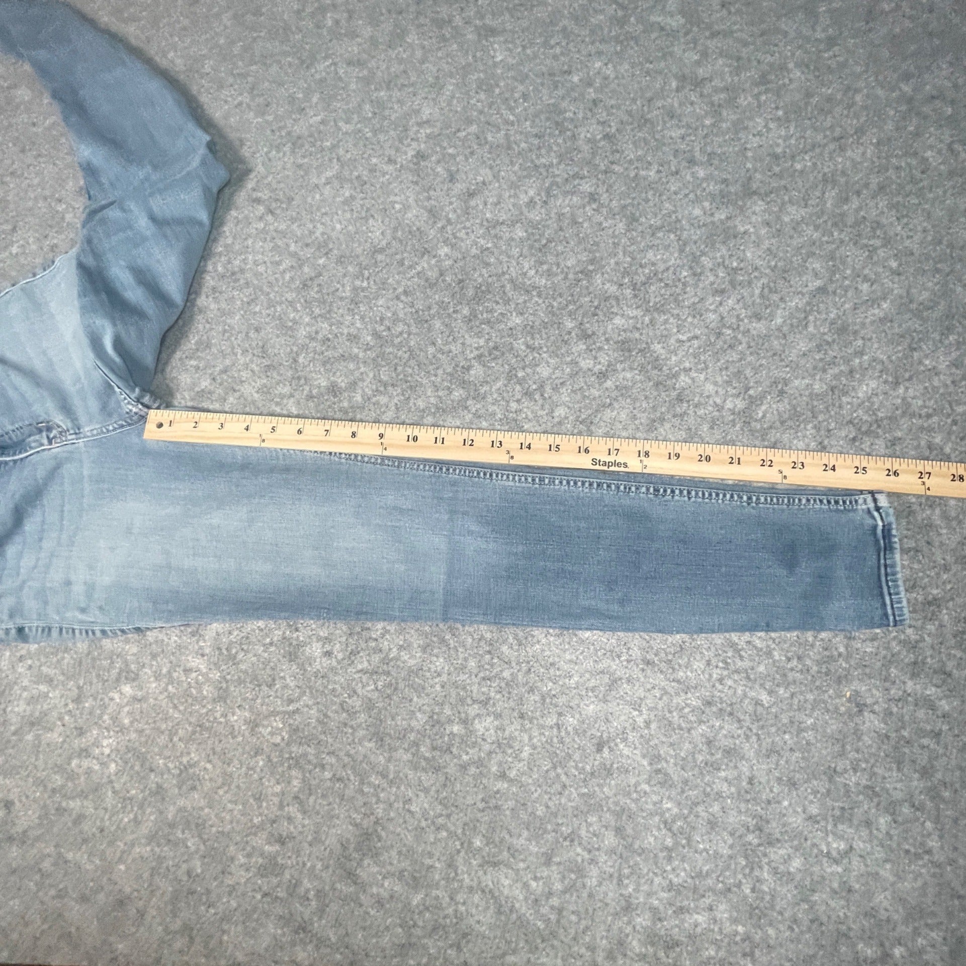 Hollister High-Rise Jean Leggings Womens Size 12R Stretch Light Wash Blue - Voodoo Jewelers