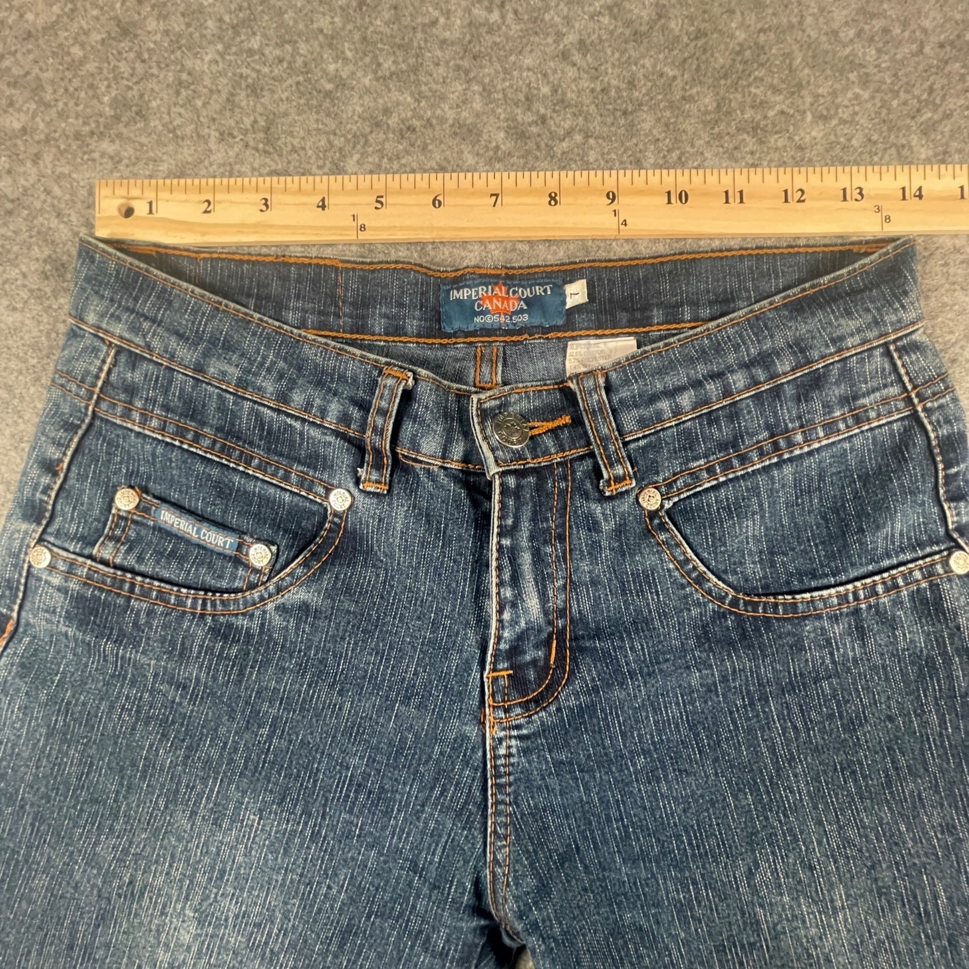 Women's Flare Denim Jeans Imperial Court Size 7 Blue Stylish Comfortable Fit - Voodoo Jewelers