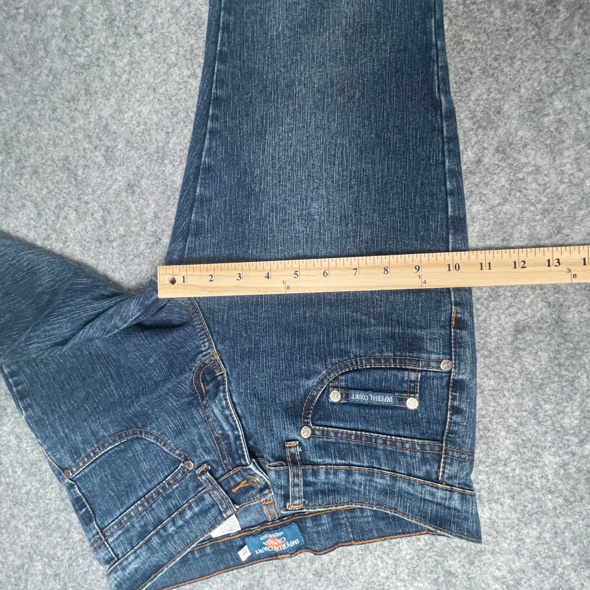 Women's Flare Denim Jeans Imperial Court Size 7 Blue Stylish Comfortable Fit - Voodoo Jewelers