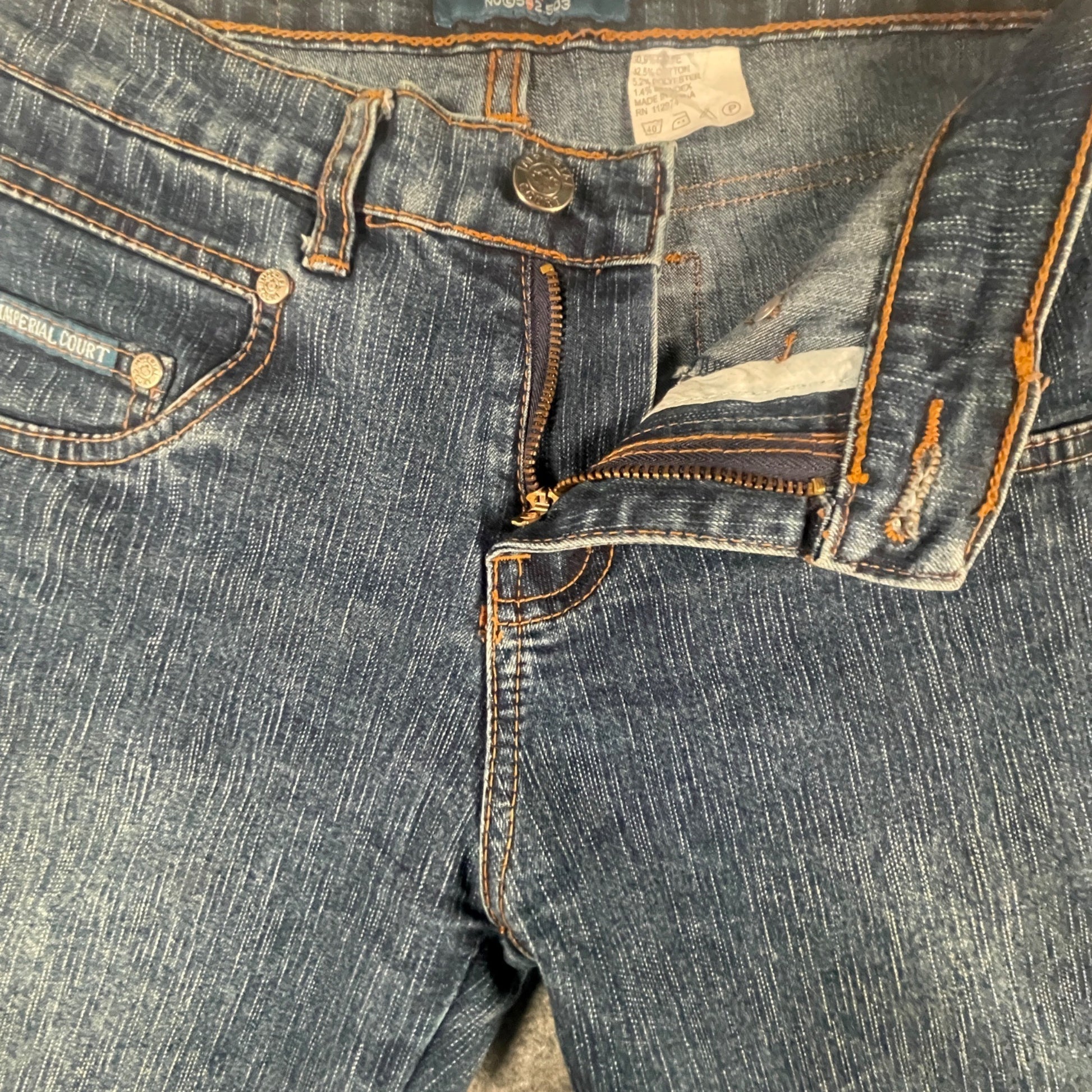 Women's Flare Denim Jeans Imperial Court Size 7 Blue Stylish Comfortable Fit - Voodoo Jewelers