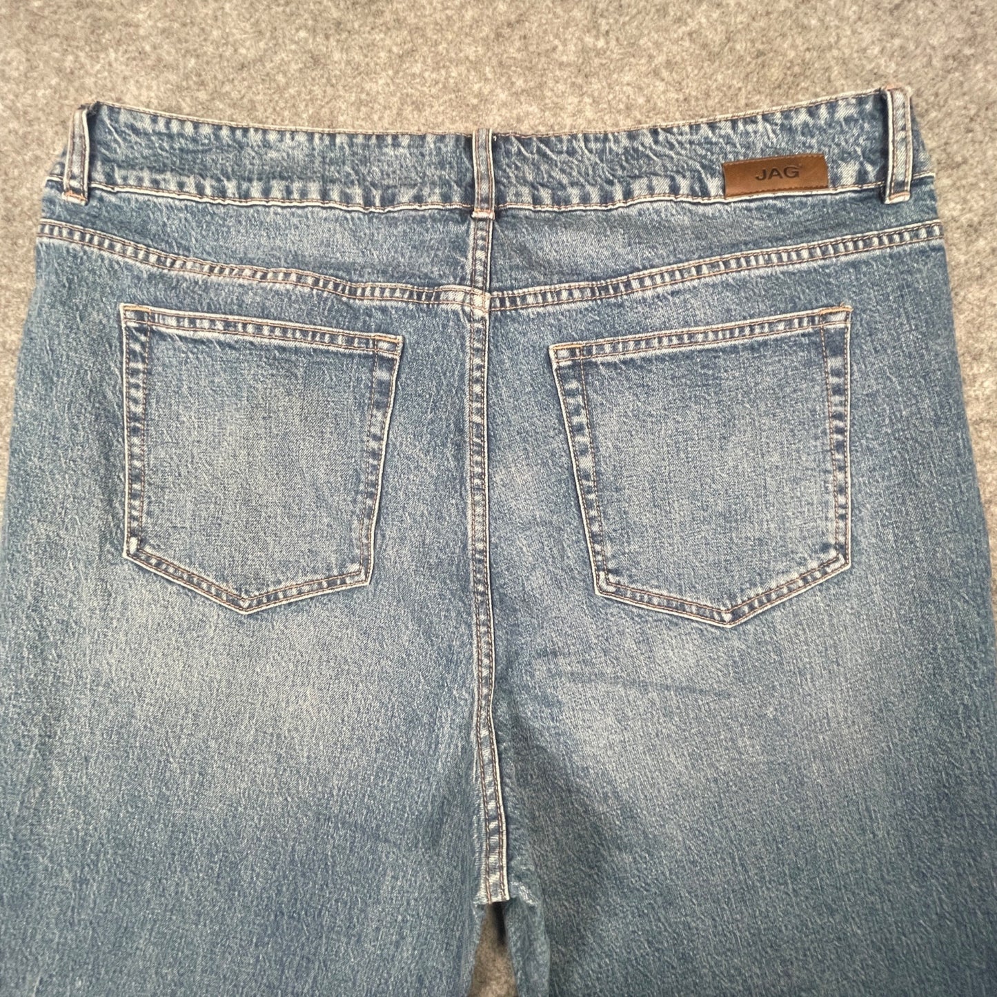 Jag Womens High Rise Straight Leg Jeans Size 20W Classic Blue Denim - Voodoo Jewelers