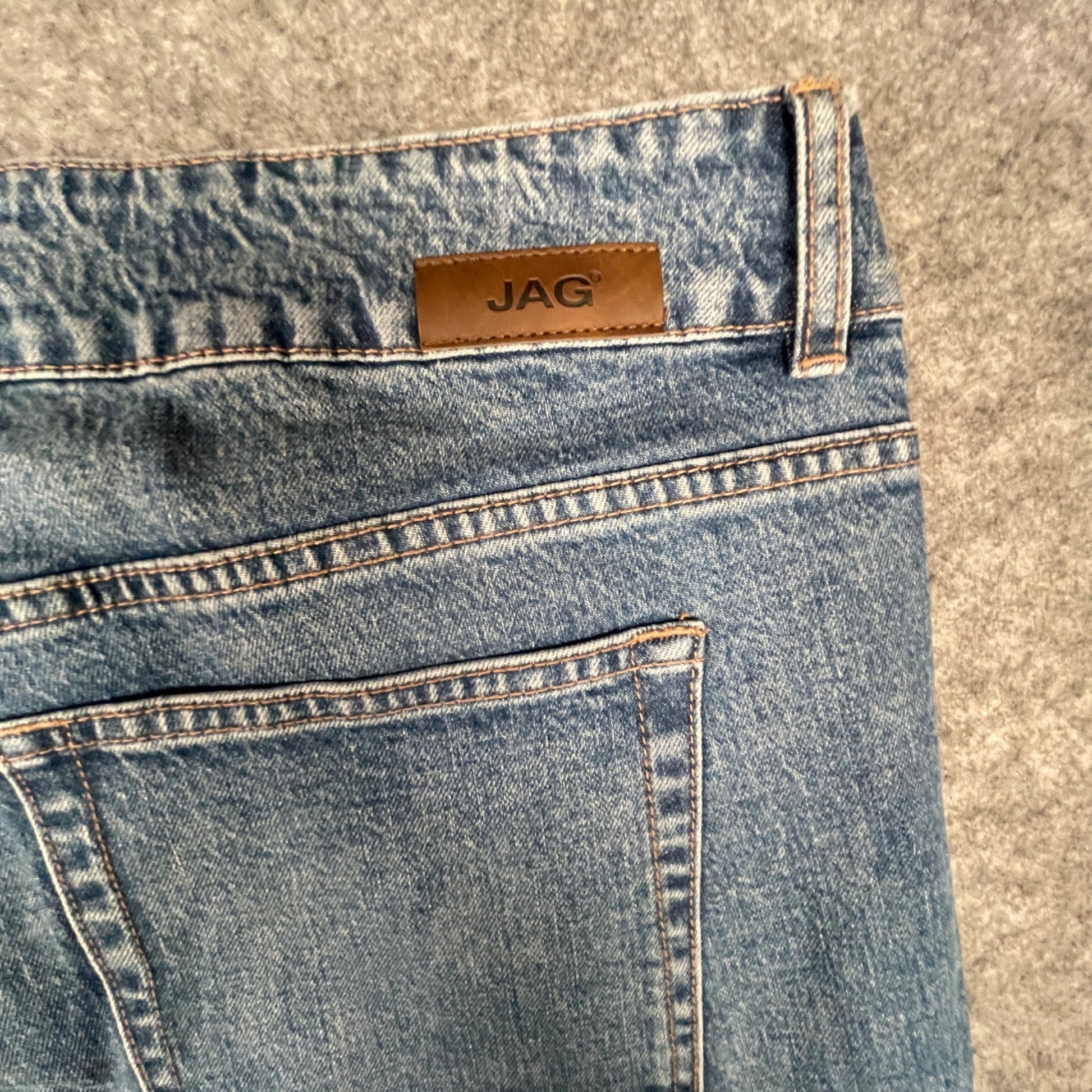 Jag Womens High Rise Straight Leg Jeans Size 20W Classic Blue Denim - Voodoo Jewelers