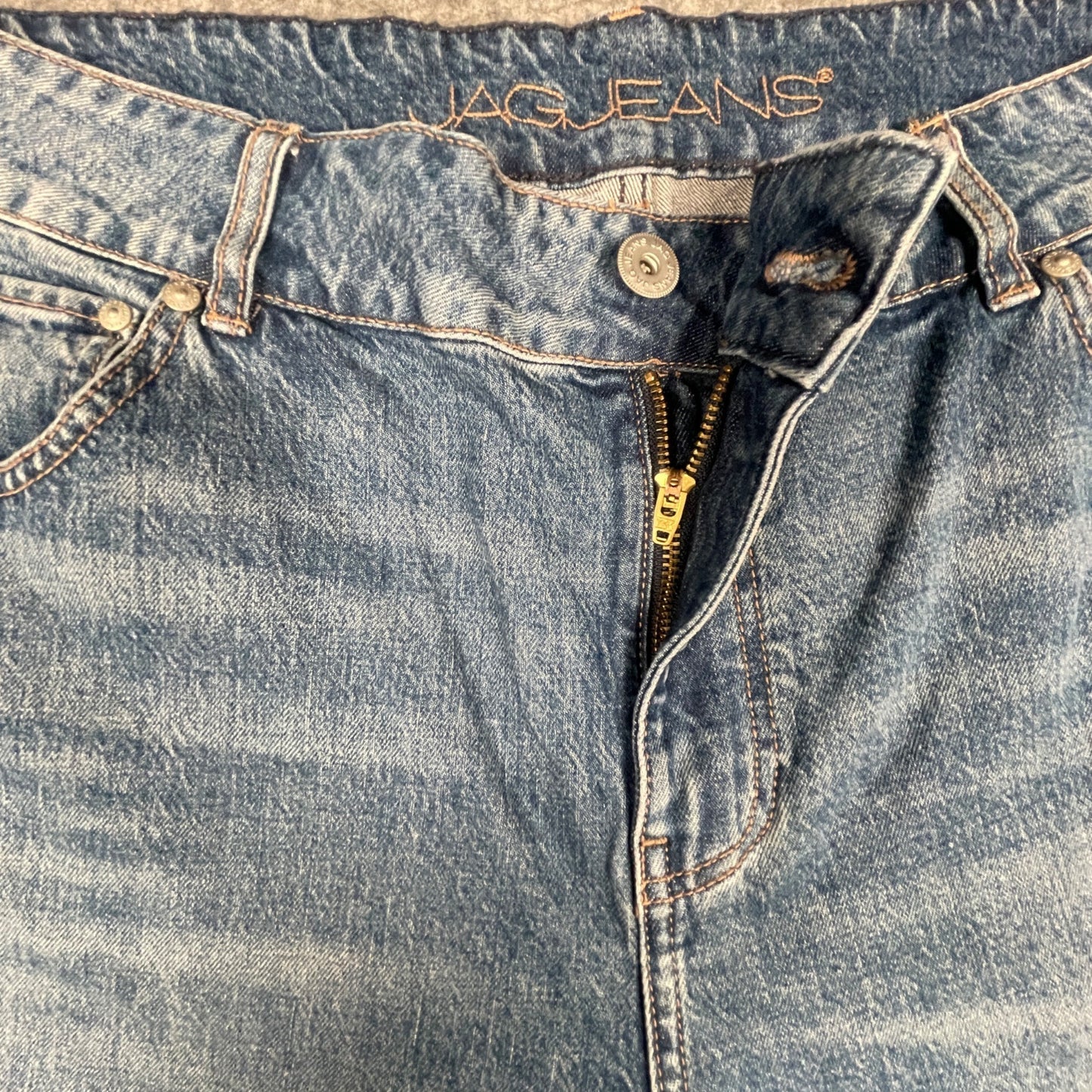 Jag Womens High Rise Straight Leg Jeans Size 20W Classic Blue Denim - Voodoo Jewelers