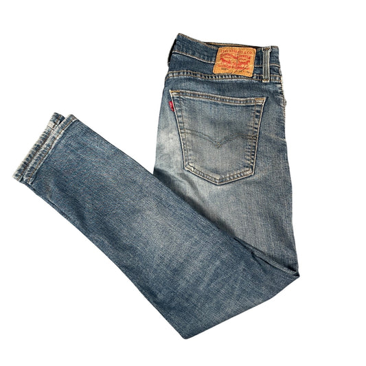 Levis Men's Jeans 32x30 Distressed Straight Fit Used Blue Denim Casual Style - Voodoo Jewelers